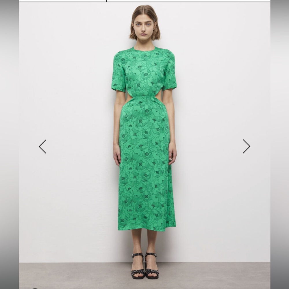 The Kooples Long printed dress with Cut-out details. Size 2.